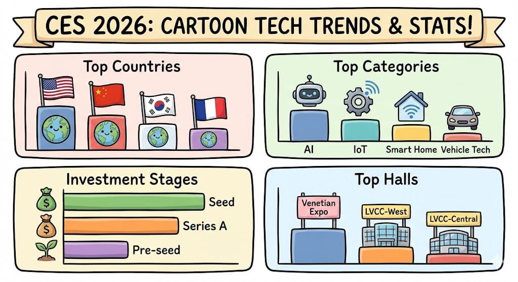 CES 2026: Exhibitor Statistics & Key Tech Trends Shaping the Future